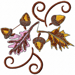 Leaves Embroidery Design 9